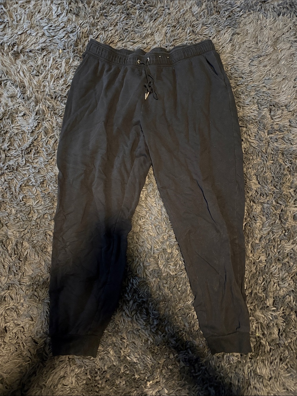 Black Drawstring Jogger Pants